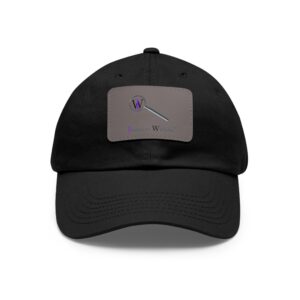 INQUIRE WITHIN LOGO AND TAGLINE Dad Hat with Leather Patch (Rectangle)
