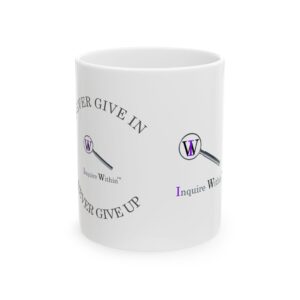 ALL The original logo's on one inquire Within Motivational Gratitude Ceramic Mug | Inspirational Coffee Cup | Perfect Gift for Friends | Motivational Tea Mug | 11oz & 15oz Options