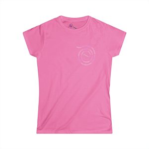Women's Inspirational Soft Style Tee INQUIRE WITHIN "SWIRL LOGO"