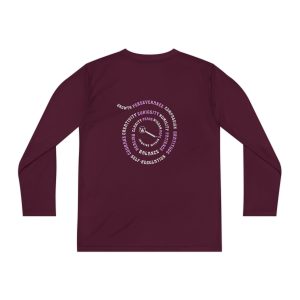 Youth Long Sleeve Tee — 'Swirl' Motivational Sports Shirt