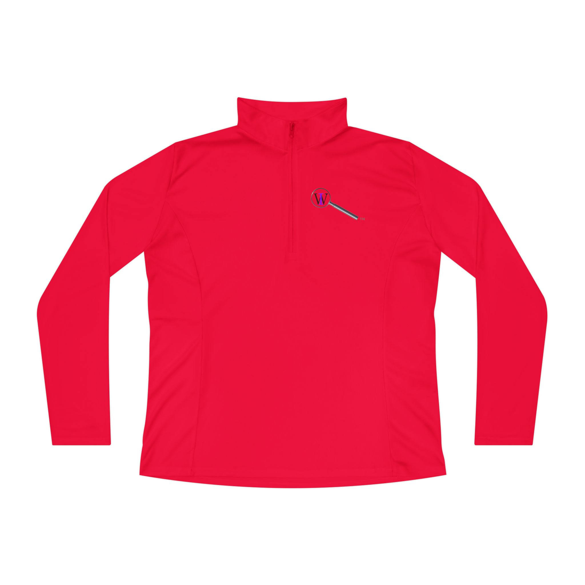 Ladies Quarter-Zip Pullover — 'Never Give In' Motivational Golf Pullover - Image 10
