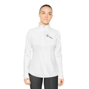 Ladies Quarter-Zip Pullover — Never Give In / Inspire Within Motivational Pullover