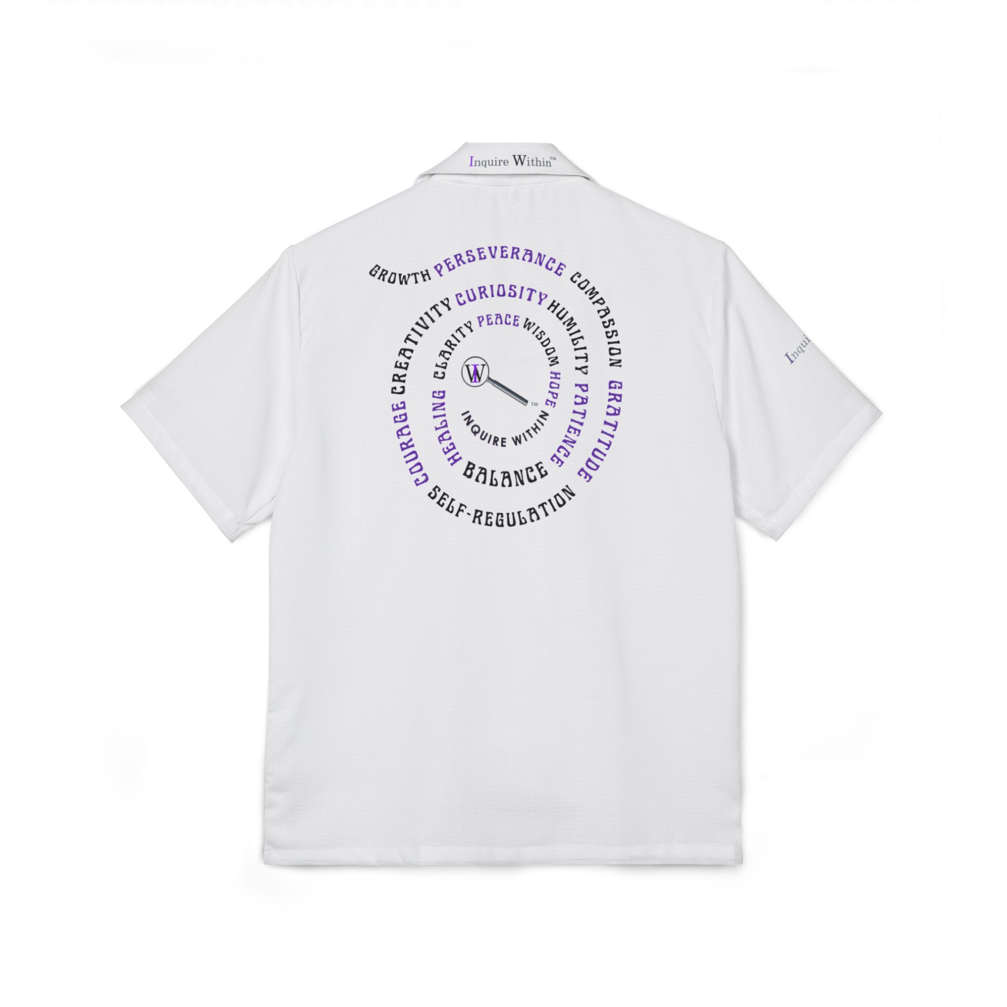 Men's Hawaiian Camp Shirt Inquire Within SWIRL - Image 3