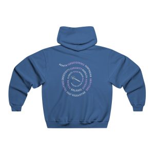 Men's Hooded Sweatshirt -Inspirational INQUIRE WITHIN SWIRL