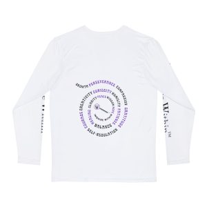 Men's Long Sleeve Shirt with swirl back (AOP)