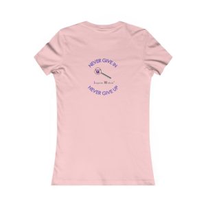Women's Tee - Inquire Within Inspirational Motivational Shirt, 'Never give in, Never give up'