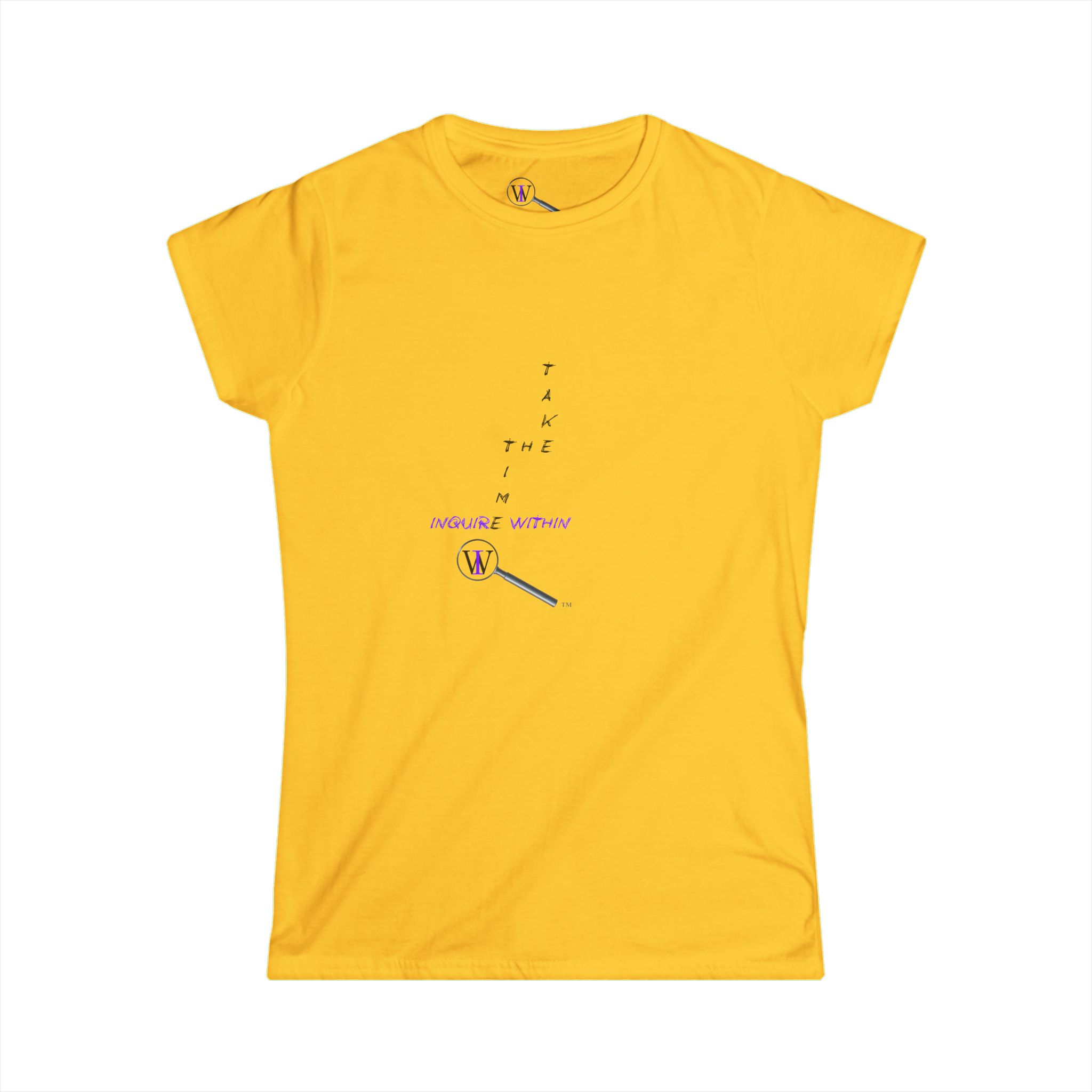 Women's Inspirational Soft style Tee INQUIRE WITHIN "TAKE THE TIME" - Image 13