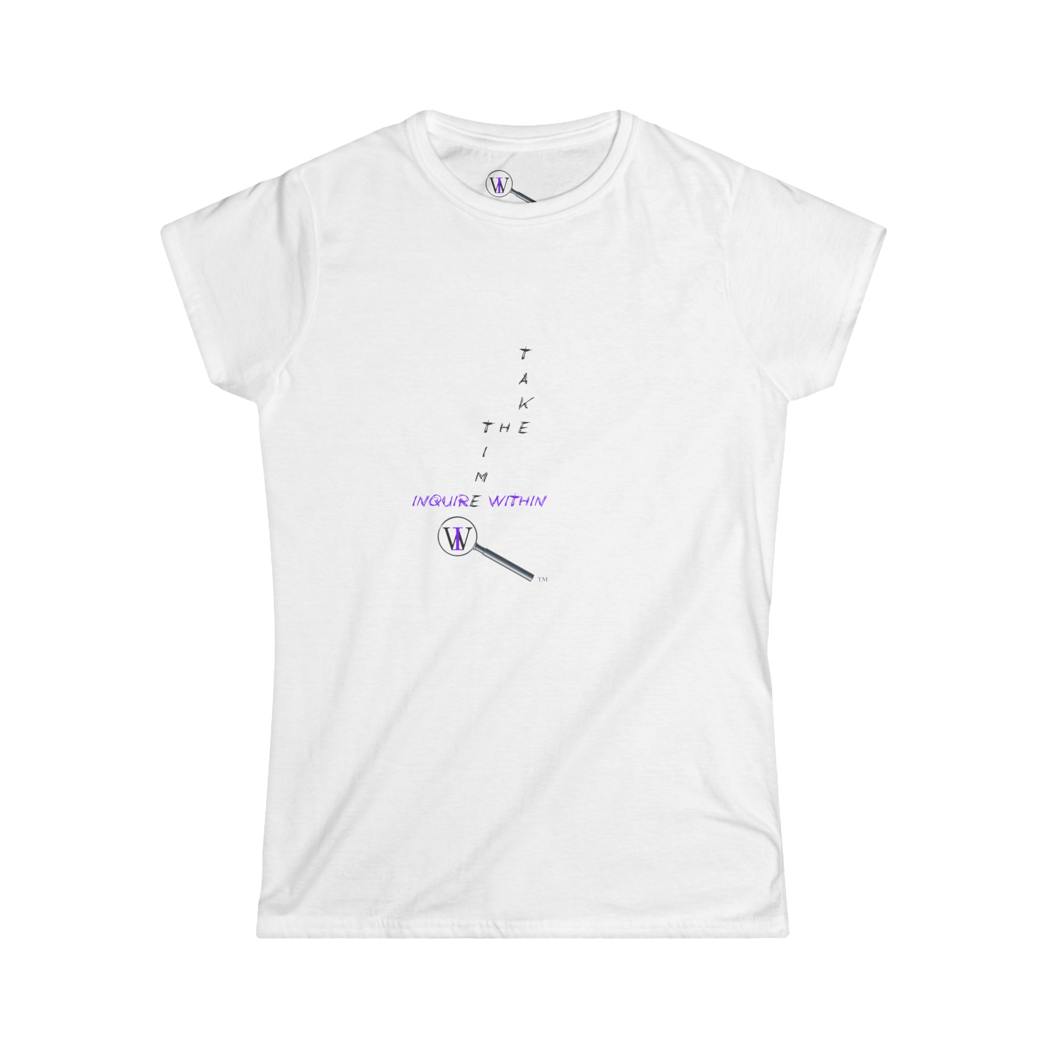 Women's Inspirational Soft style Tee INQUIRE WITHIN "TAKE THE TIME" - Image 7