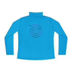 Ladies Quarter-Zip Pullover — Wellness Circle Graphic Performance Top