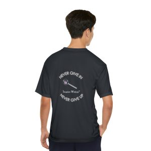 Performance T-Shirt - Men's Never Give In, Never Give Up Motivational Fitness Gear