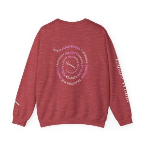 Motivational Swirl Logo Crewneck Sweatshirt - Inquire Within Design