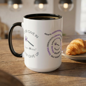INQUIRE WITHIN LOGO Motivational Mug COLLECTION — Colorful 11oz & 15oz Ceramic Mug