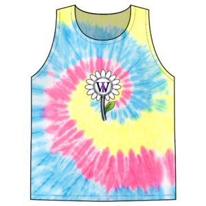 Tie-Dye Tank Top — Daisy 'Inquire Within' Graphic