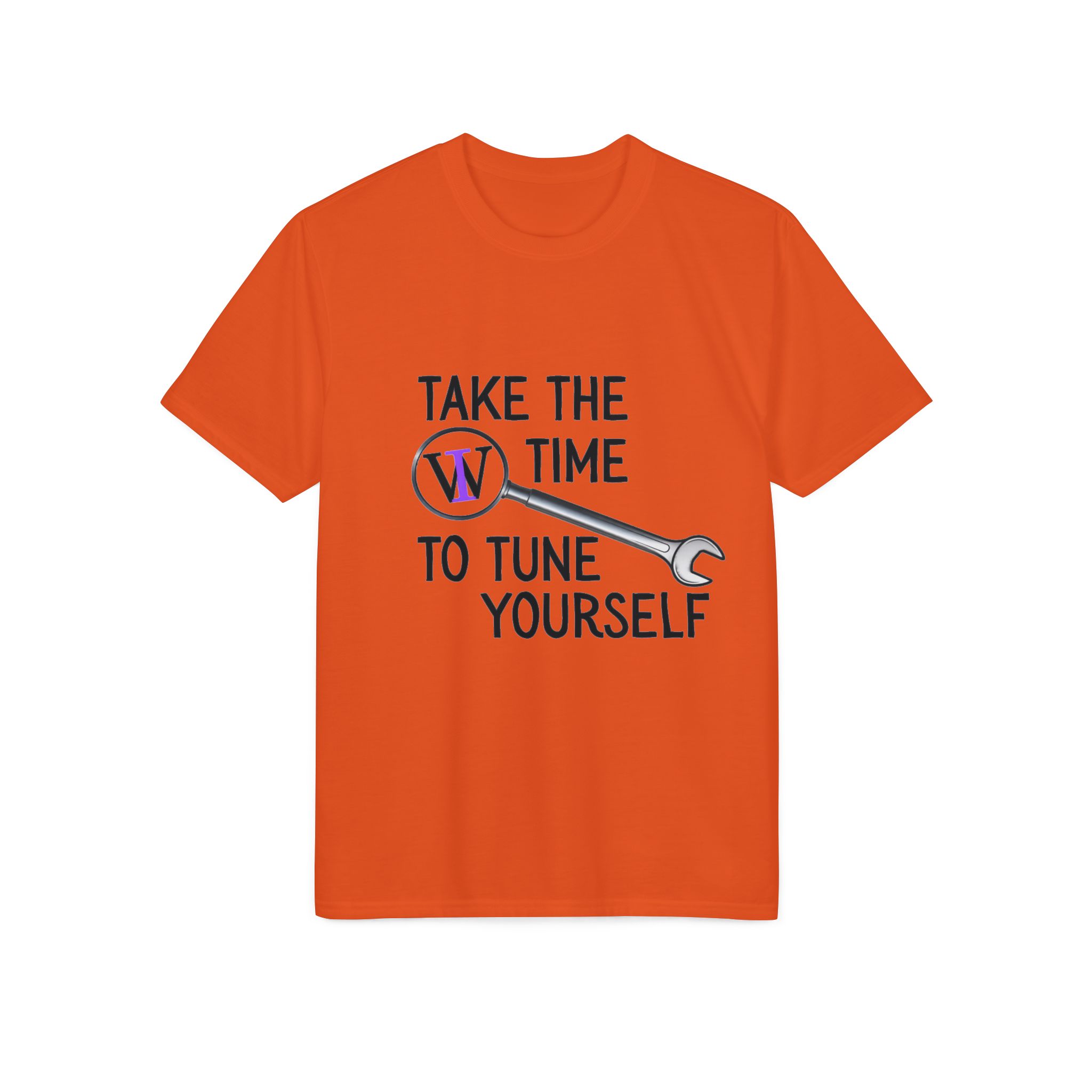 Take the Time to Tune Yourself T-Shirt — Wrench & Word Wellness Tee - Image 9