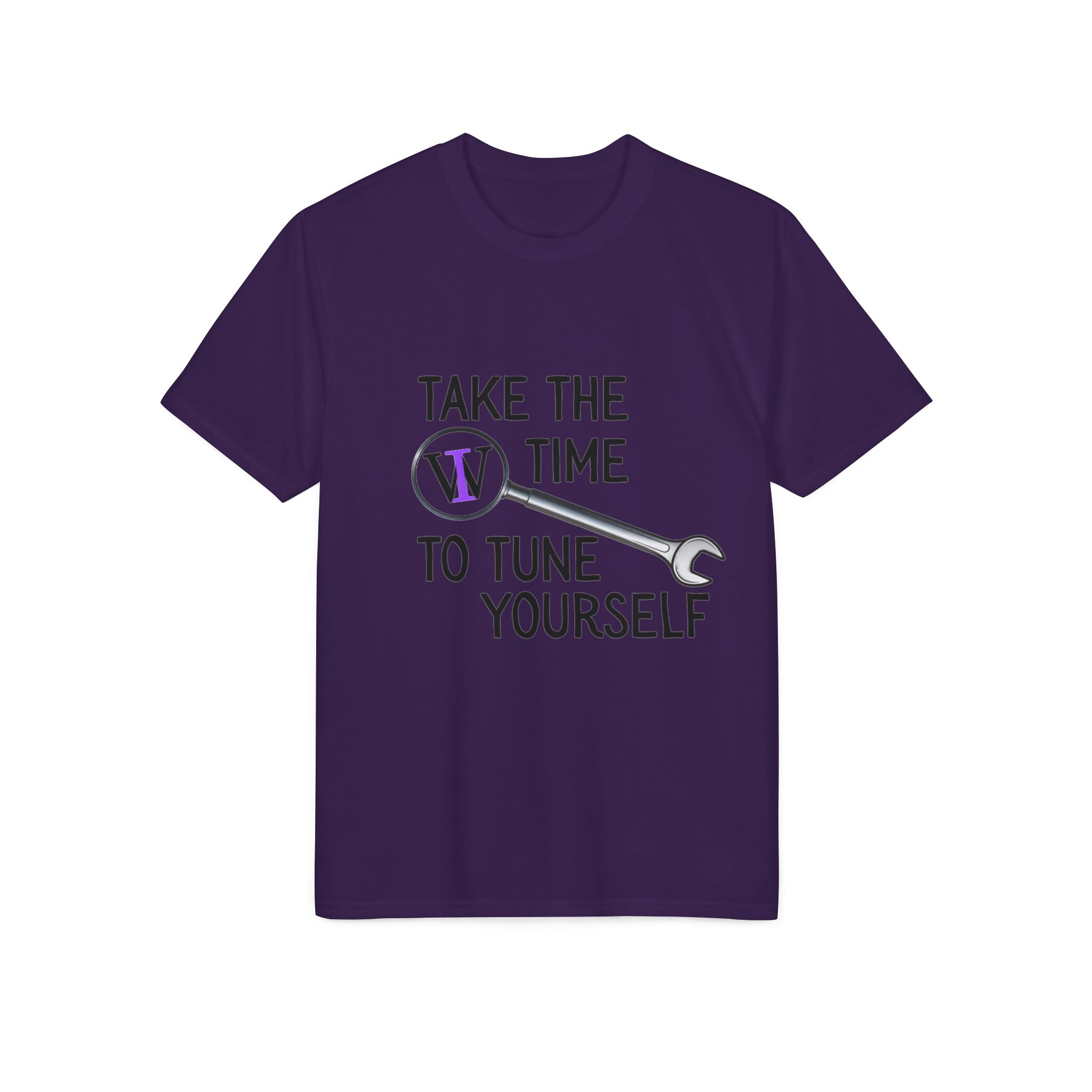 Take the Time to Tune Yourself T-Shirt — Wrench & Word Wellness Tee - Image 33