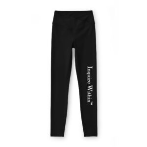 Woman's- 'Inquire Within.' High-Waist Yoga Leggings