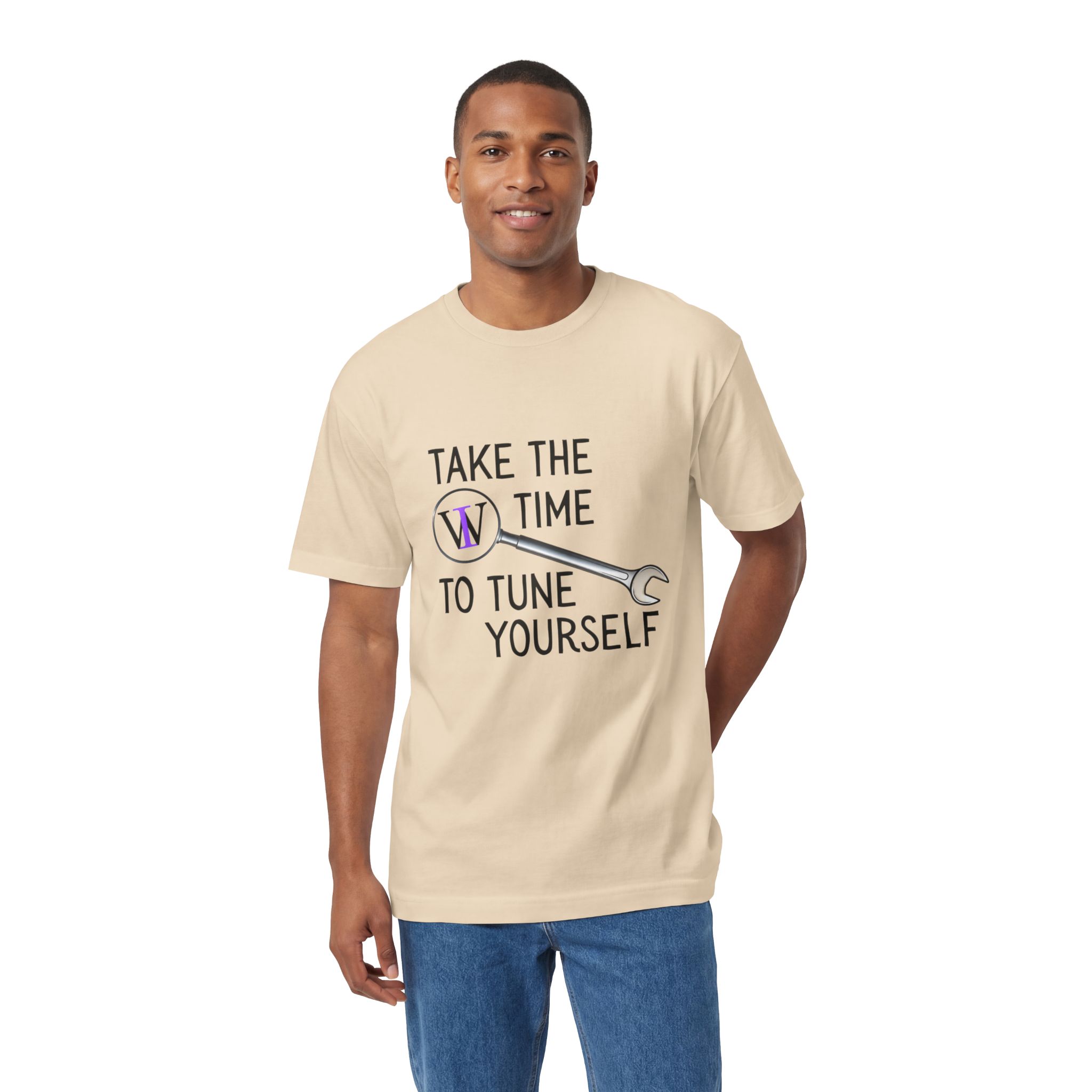 Take the Time to Tune Yourself Tee — Mental Health & Self-Care T-Shirt - Image 4