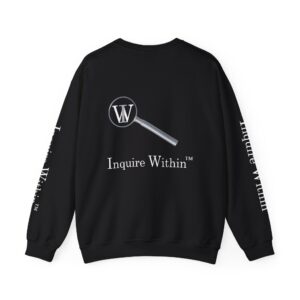 Unisex Crewneck Sweatshirt- Inquire Within Both Sleeves
