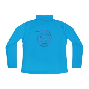 Woman's Quarter-Zip Pullover- Swirl