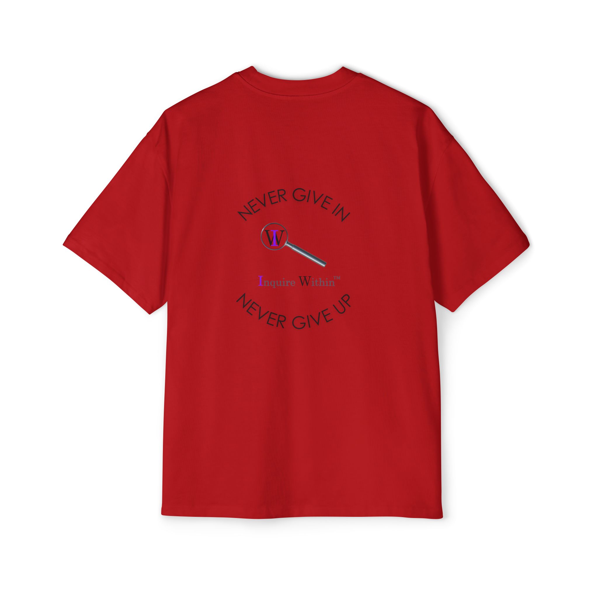 Men's Heavy Oversized Tee- "Inquire Within" - Image 6