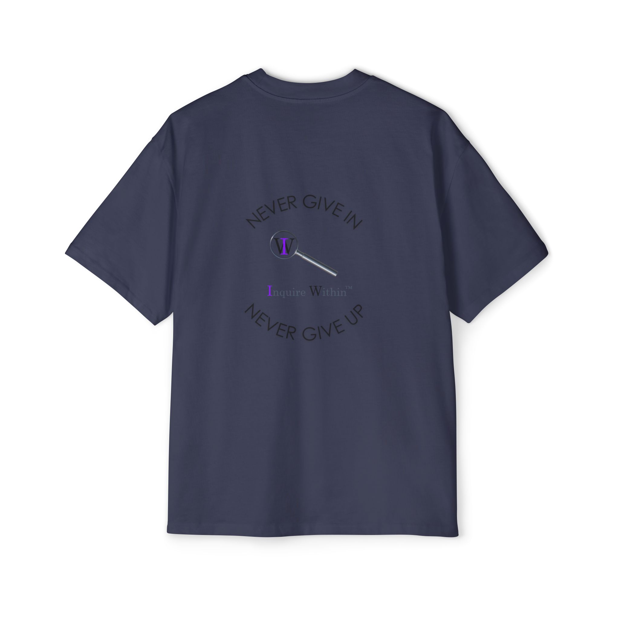 Men's Heavy Oversized Tee- "Inquire Within" - Image 50