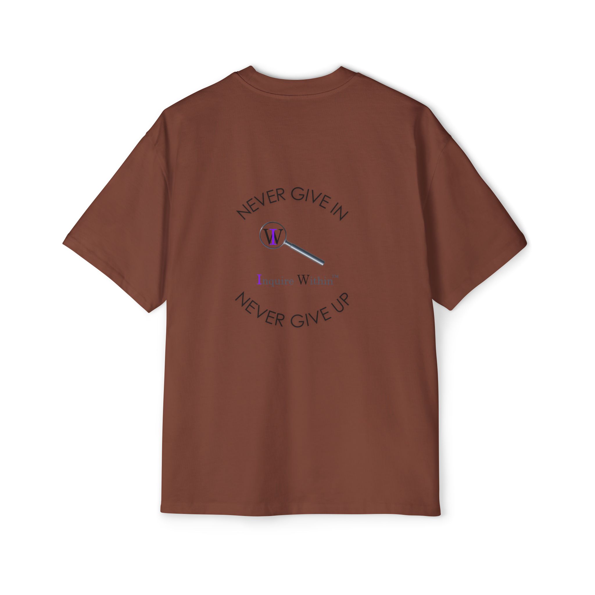 Men's Heavy Oversized Tee- "Inquire Within" - Image 10