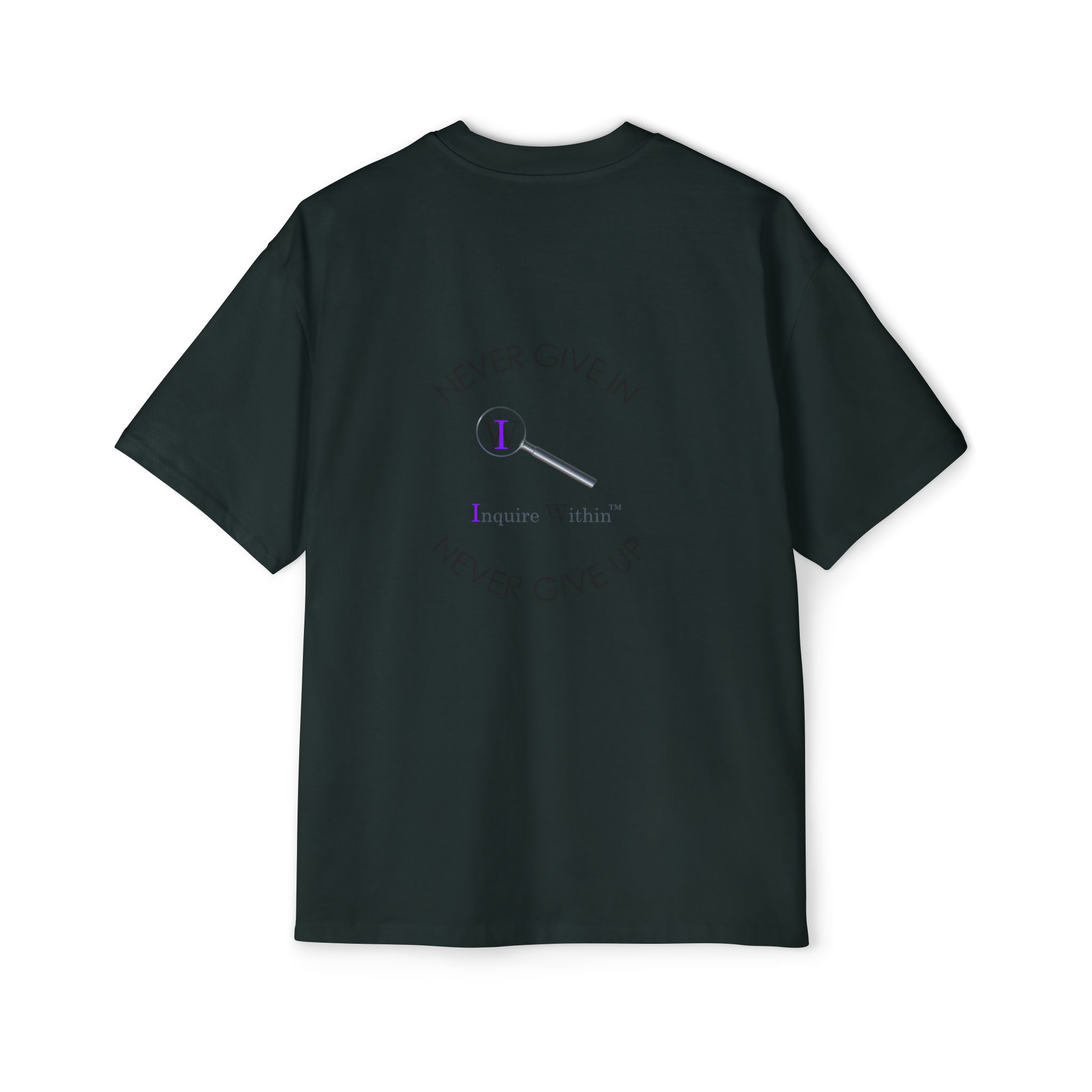 Men's Heavy Oversized Tee- "Inquire Within" - Image 42