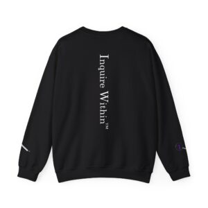 Unisex Crewneck Sweatshirt- Inquire Within Back and Spyglass on sleeves