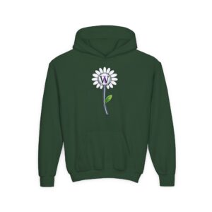 Youth Hooded Sweatshirt -Daisy