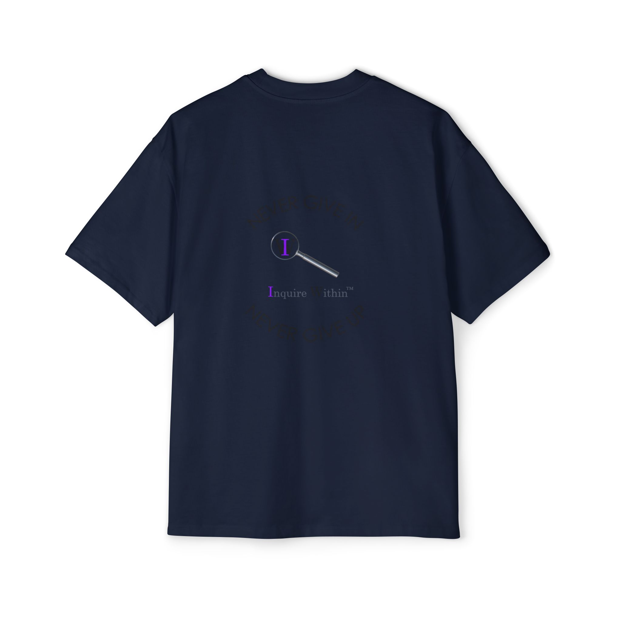 Men's Heavy Oversized Tee- "Inquire Within" - Image 46