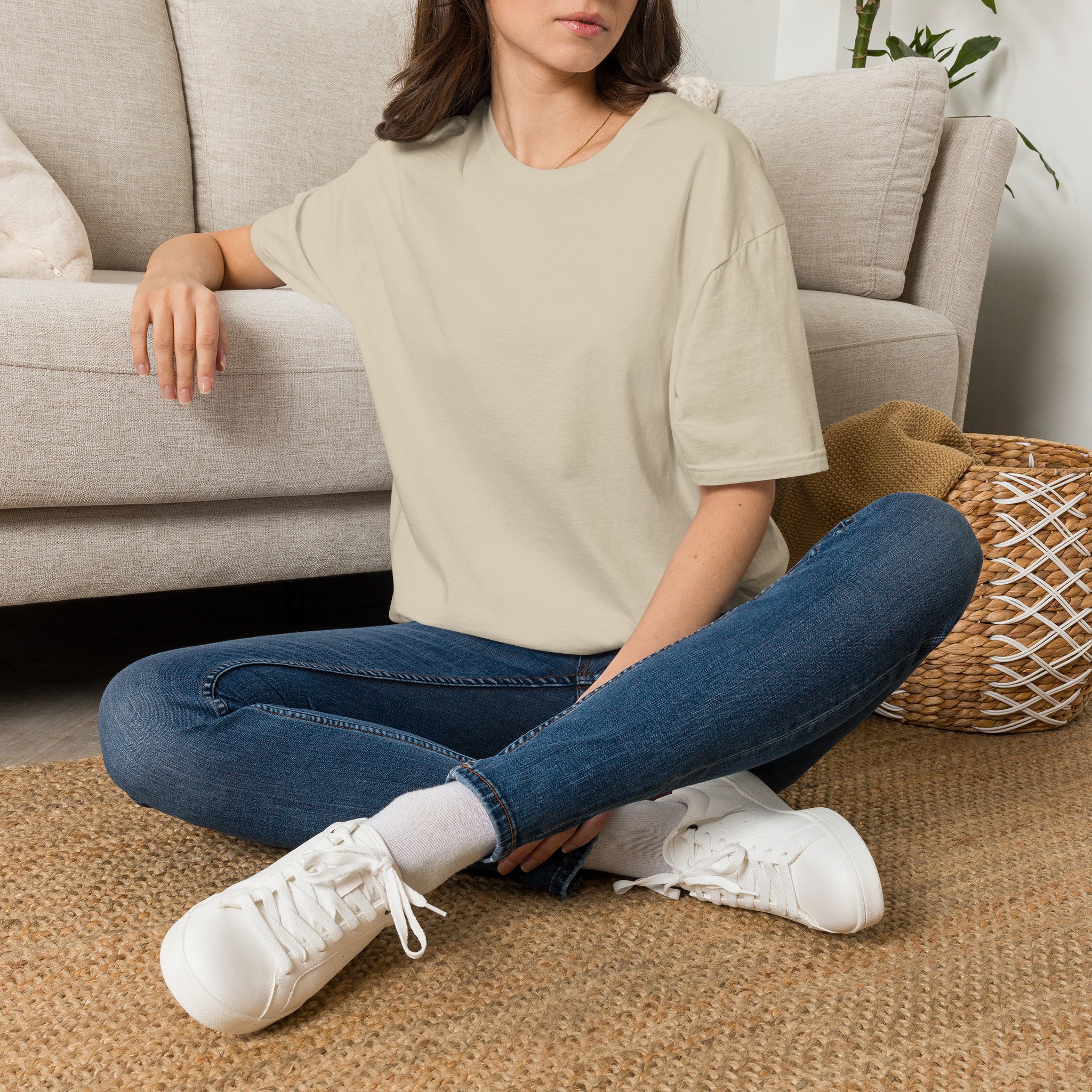 Woman's T-Shirt- "Swirl"- Neutrals - Image 14