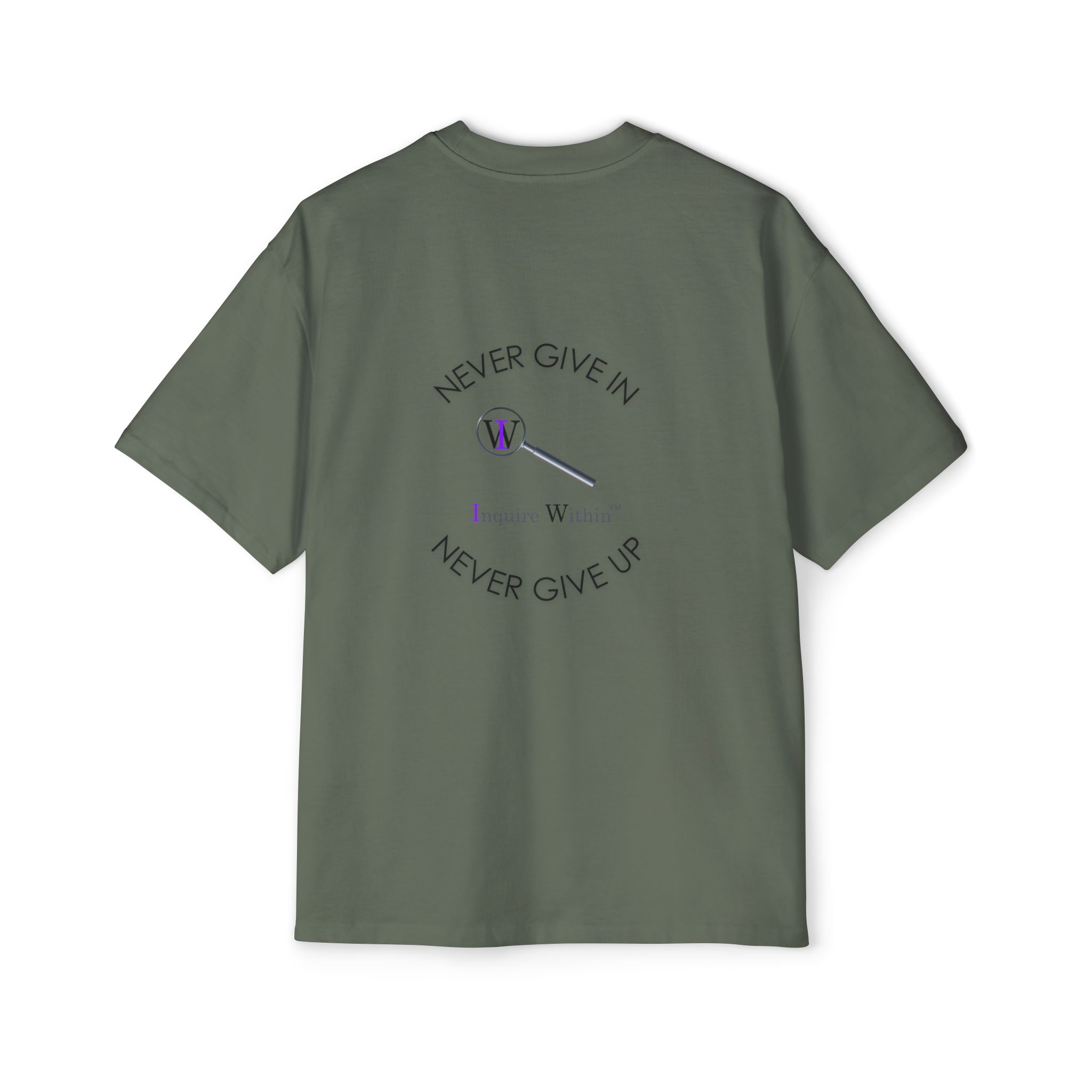 Men's Heavy Oversized Tee- "Inquire Within" - Image 38